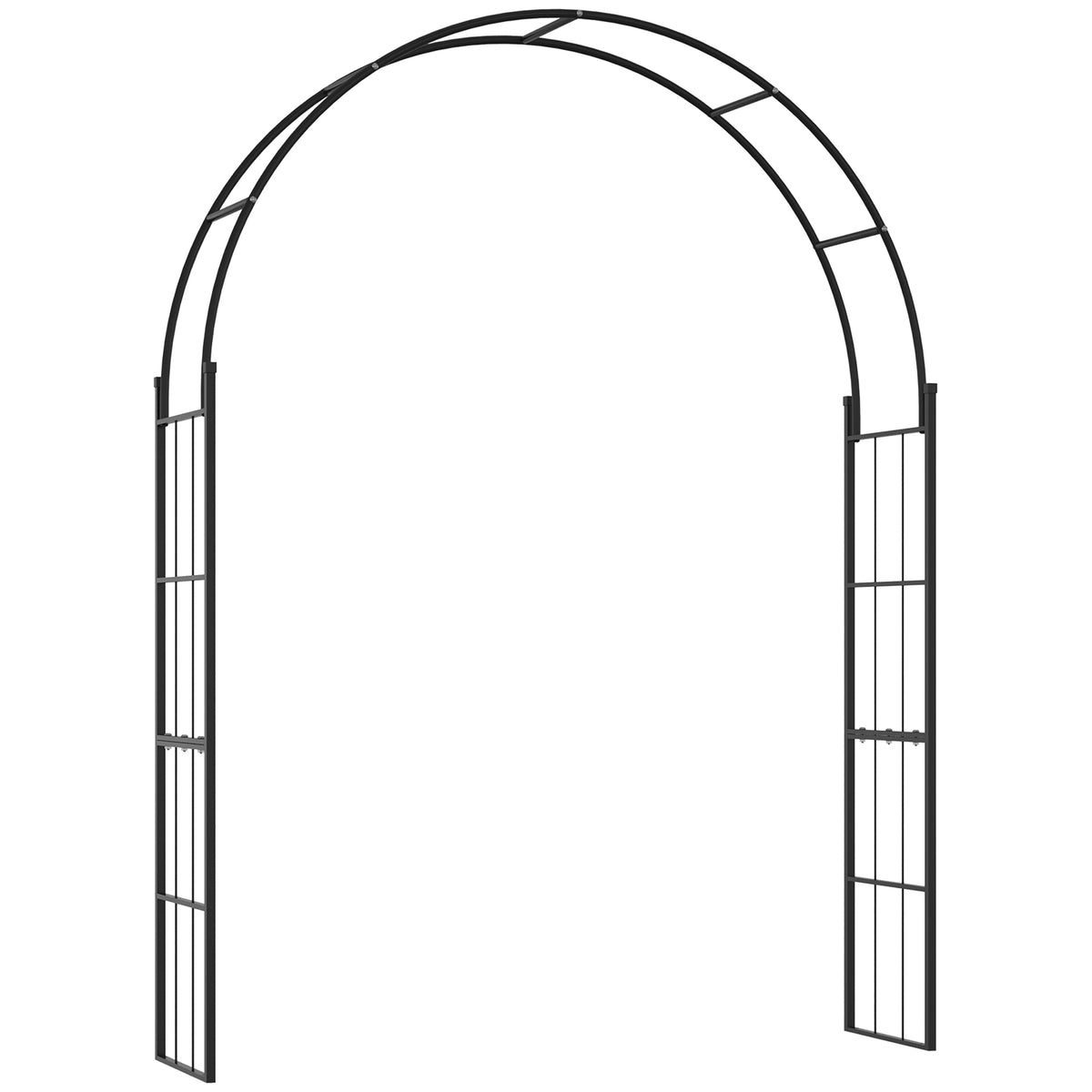Arco de jardín decorativo con celosía 265 cm