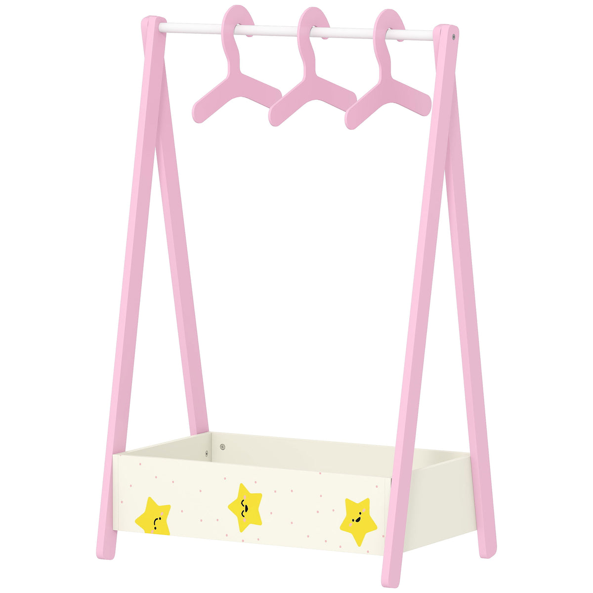 Kids Clothing Rack with Storage Shelf