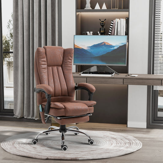 Sillón de oficina con masaje vibratorio y reposapiés retráctil