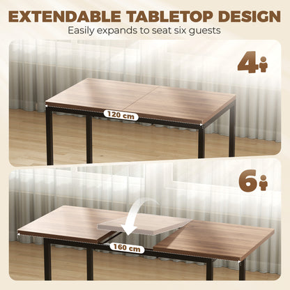 7-Piece Industrial Dining Table Set