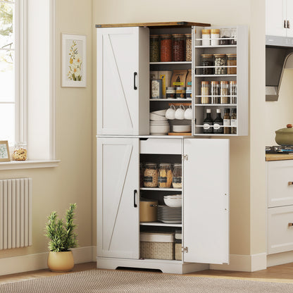 Kitchen Pantry Cabinet Farmhouse 182 cm