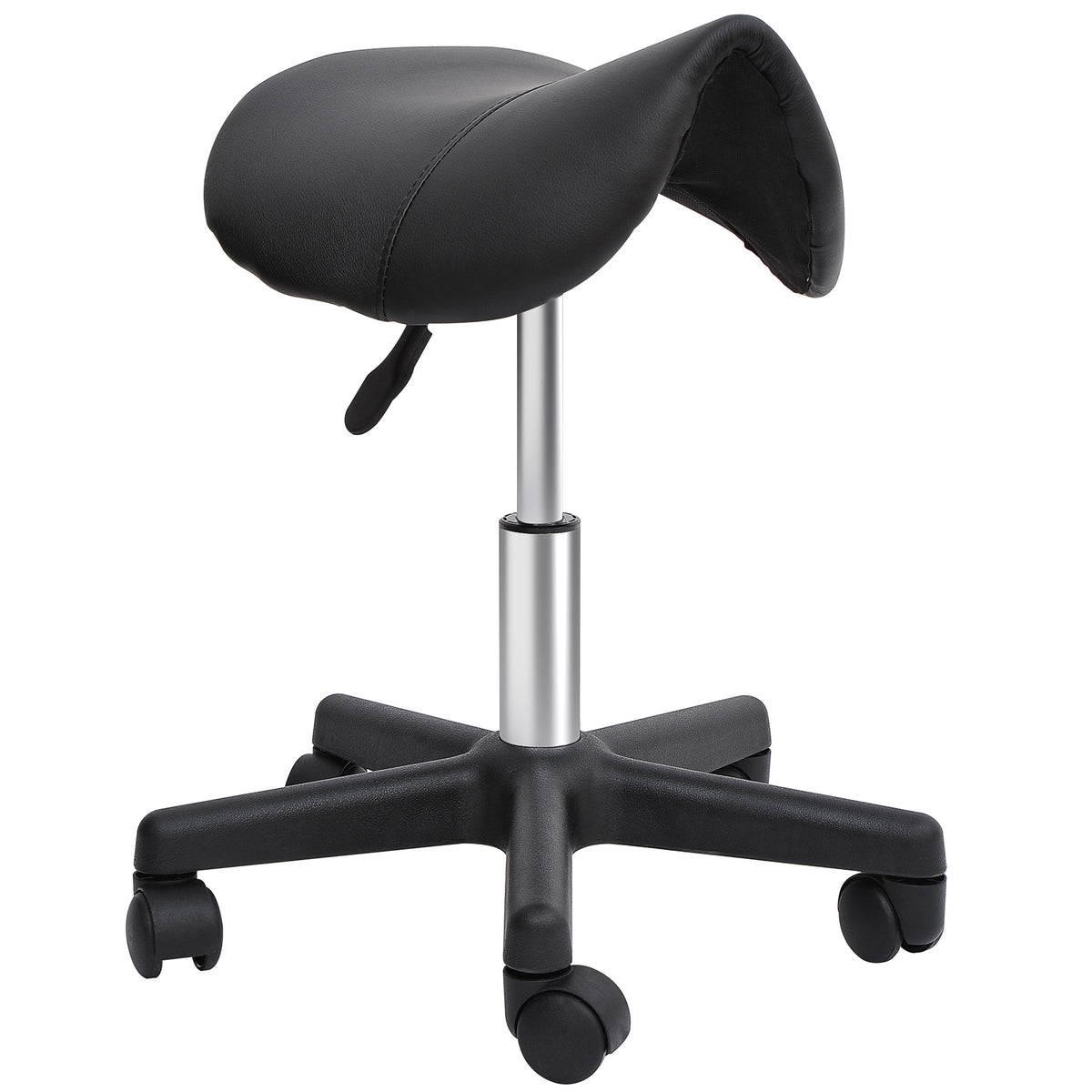 Ergonomic Saddle Stool Rolling Swivel with Wheels