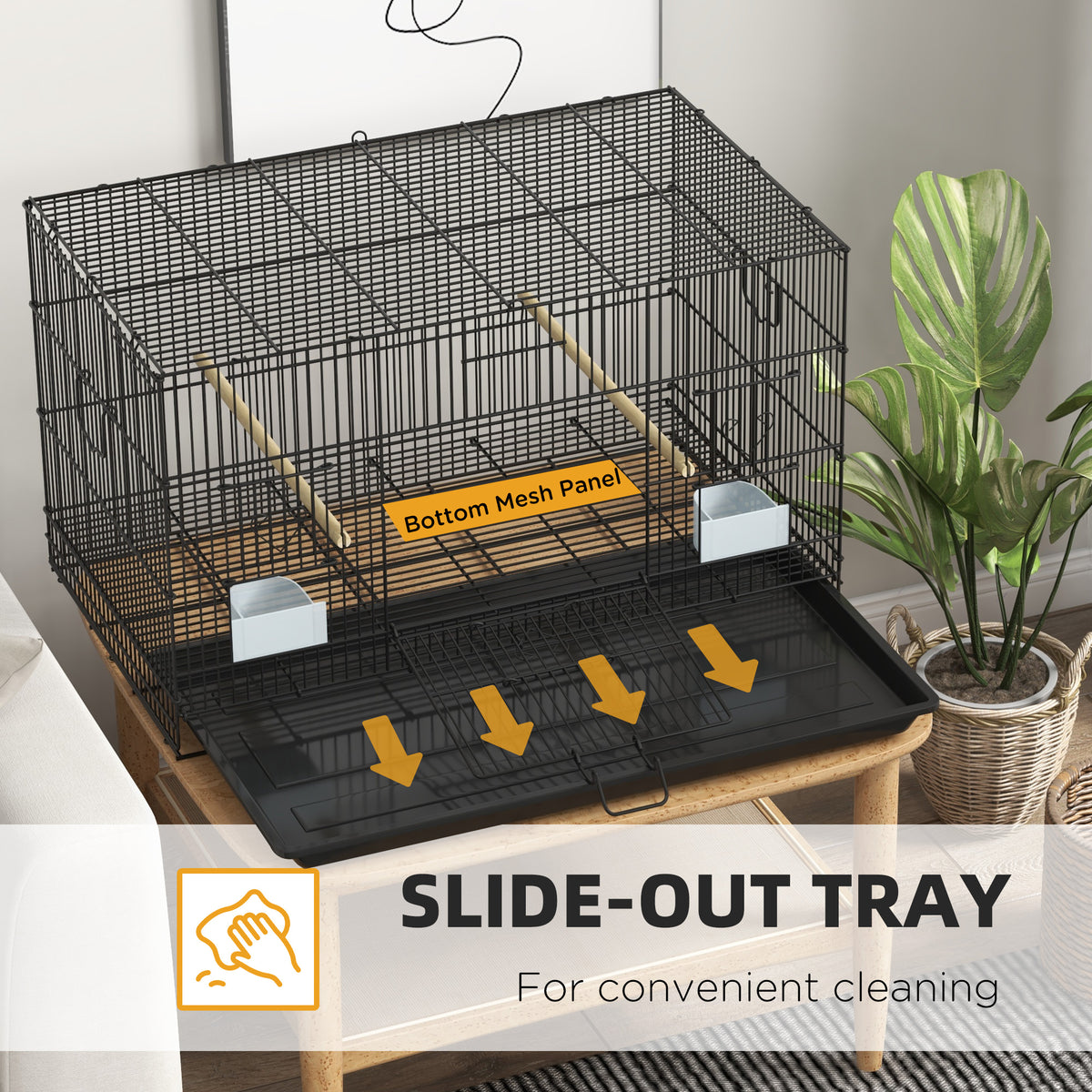 Large steel bird cage