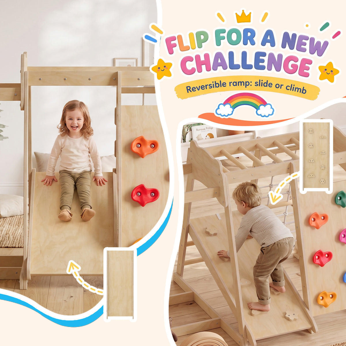 7-in-1 Kids Montessori Jungle Gym
