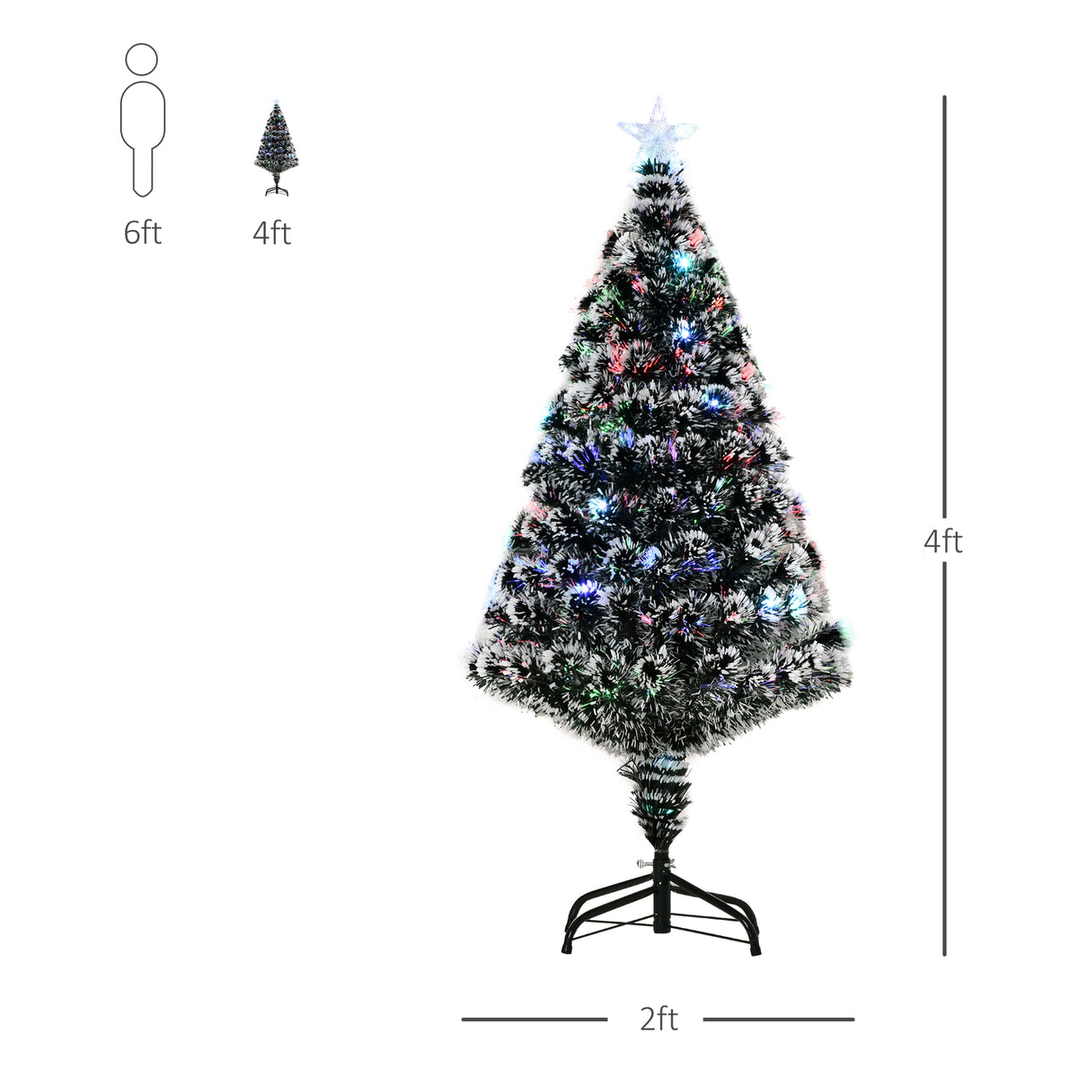 Pre-Lit LED Optical Fiber Artificial Christmas Tree