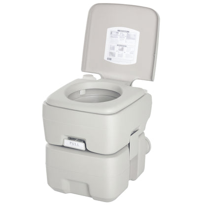 Portable Camping Toilet with Flush Tank 20 L