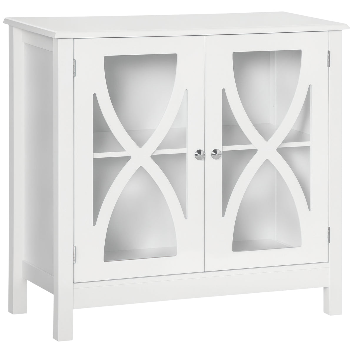Kitchen sideboard with glass doors