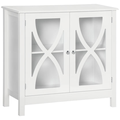 Kitchen sideboard with glass doors