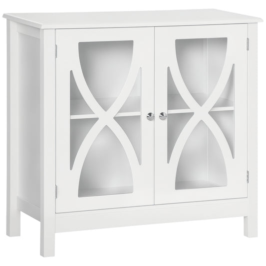 Kitchen sideboard with glass doors