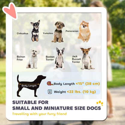 Foldable four-wheel pet stroller — Dark