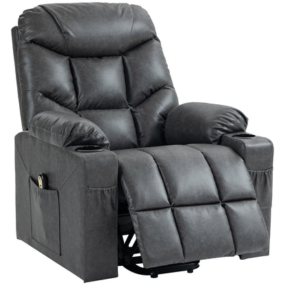 Electric Power Lift Recliner Chair with Cup Holders