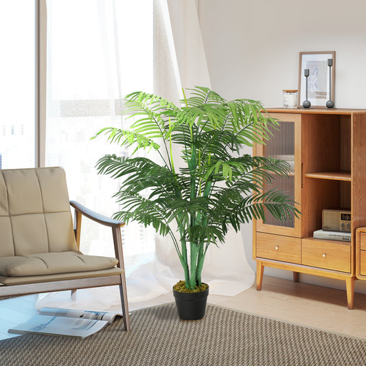 Realistic Artificial Palm Tree in Pot — Green