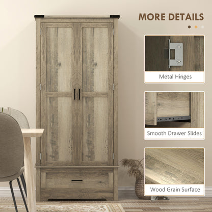 Farmhouse Kitchen Pantry Cabinet 69 in Tall