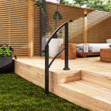 Rampa de escalera ajustable de 1 a 3 peldaños de acero