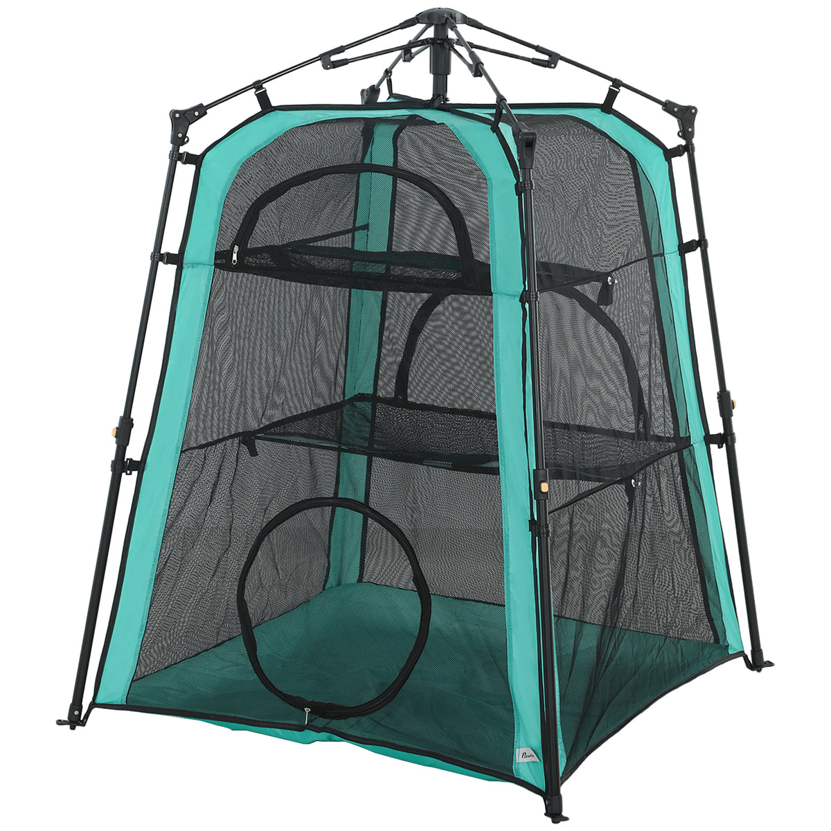 Portable 3-tier cat tent