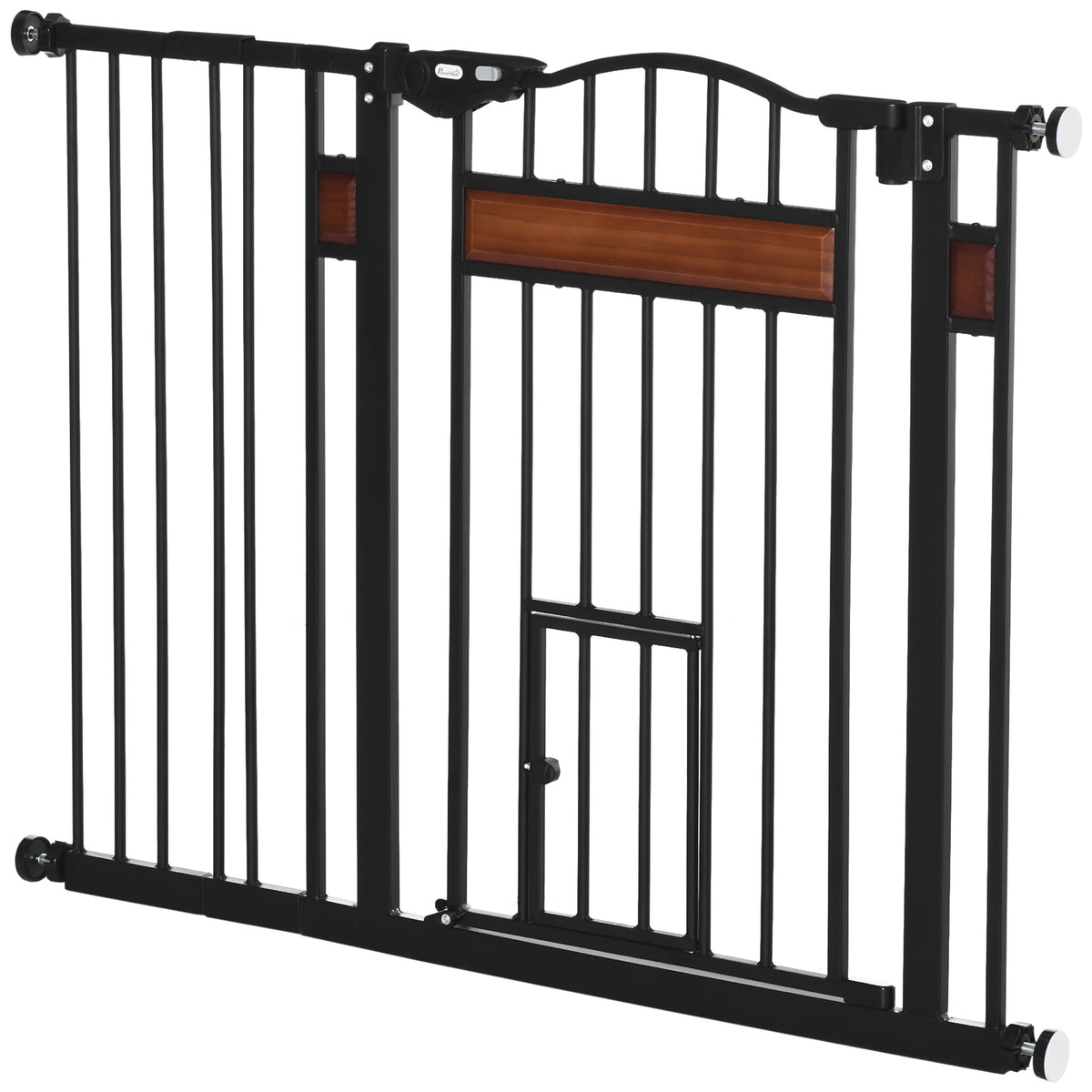 Extra Wide Pet Gate with Cat Door