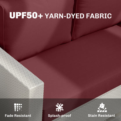 3-Piece Loveseat Outdoor Cushion Set