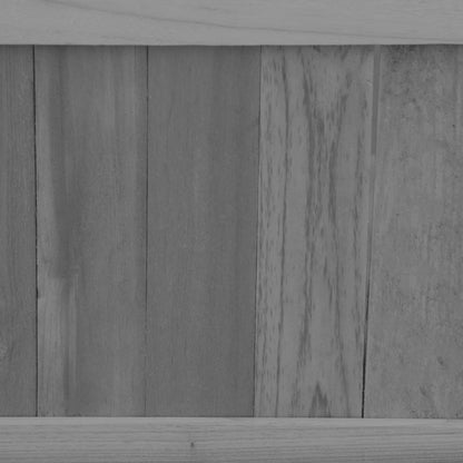 Foldable elevated wooden planter box for vegetables and herbs