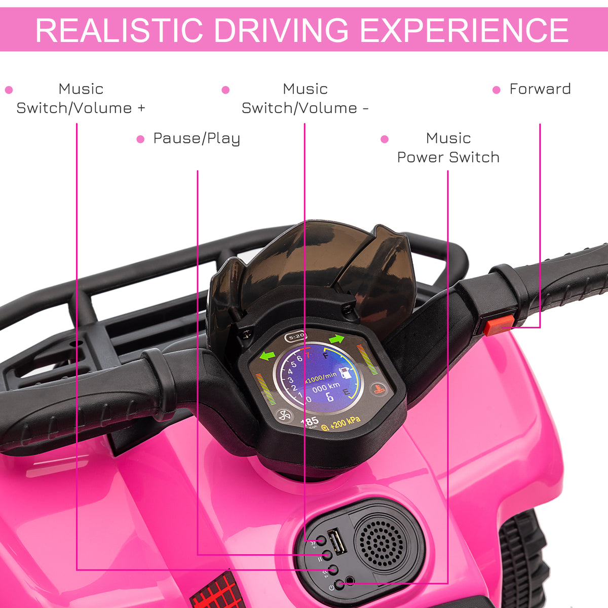 6V Kids Electric ATV Quad Ride-On Four-Wheeler