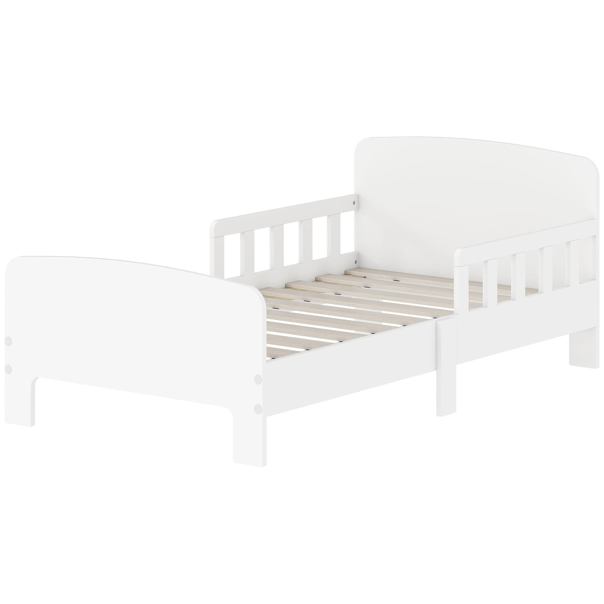 Cama para niños pequeños con barras de seguridad 90×190 cm