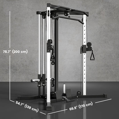 Torre de musculación multifuncional de acero