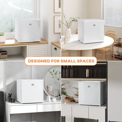 Compact upright freezer 1.1 cu ft with reversible door