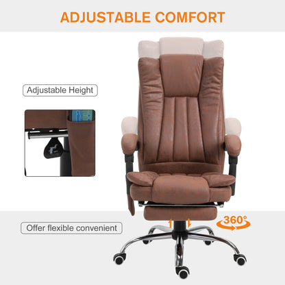 Office Chair Vibration Massage Retractable Footrest