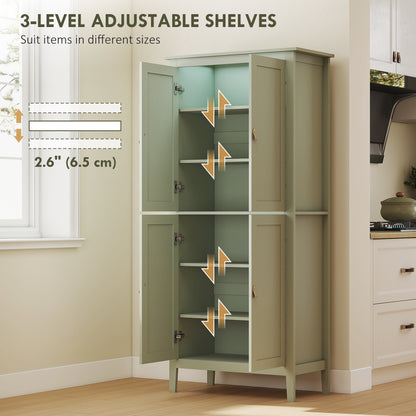Tall kitchen pantry storage cabinet