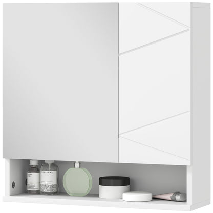 Wall mounted medicine cabinet with mirror