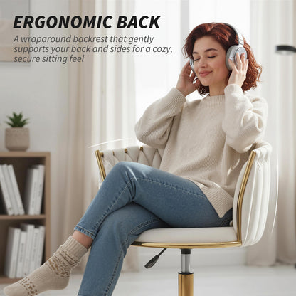 Office Chair Woven Back Adjustable Height