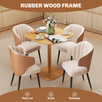 Modern wooden dining table