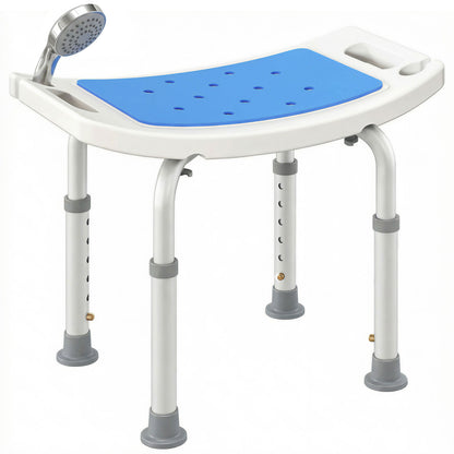 Height Adjustable Shower Chair — Aluminum