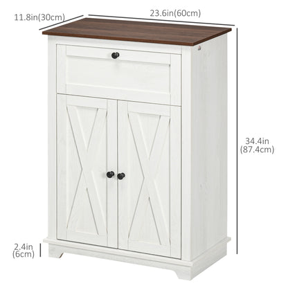 Farmhouse Kitchen Sideboard Storage Cabinet with Drawer