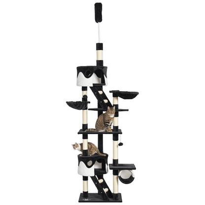 Árbol para gatos multinivel ajustable 240-260 cm