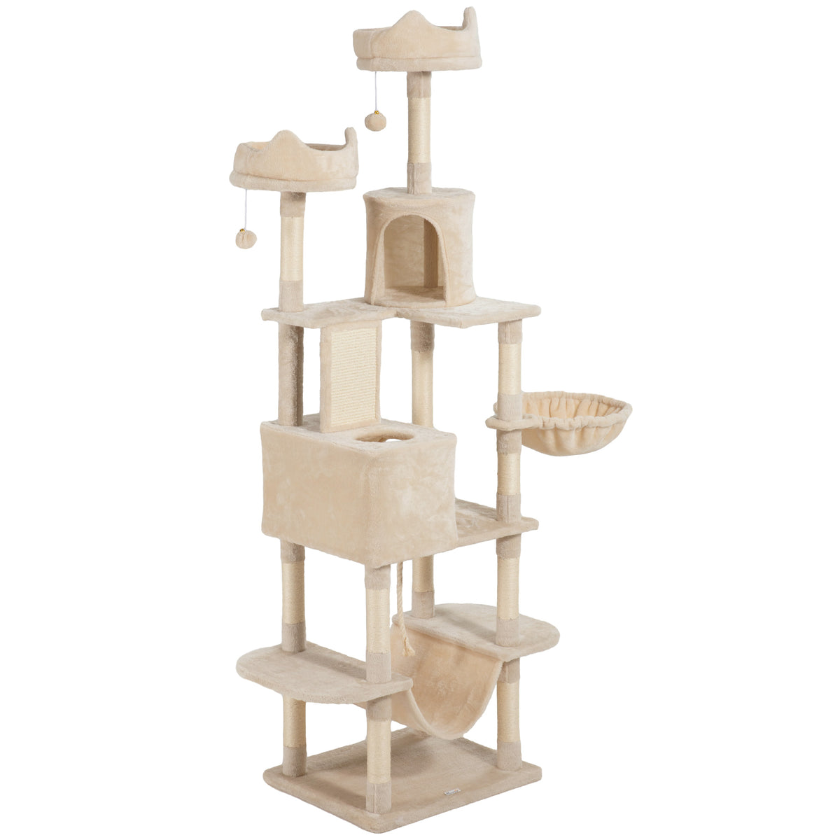 Árbol para gatos multinivel de 81 pulg. con rascadores
