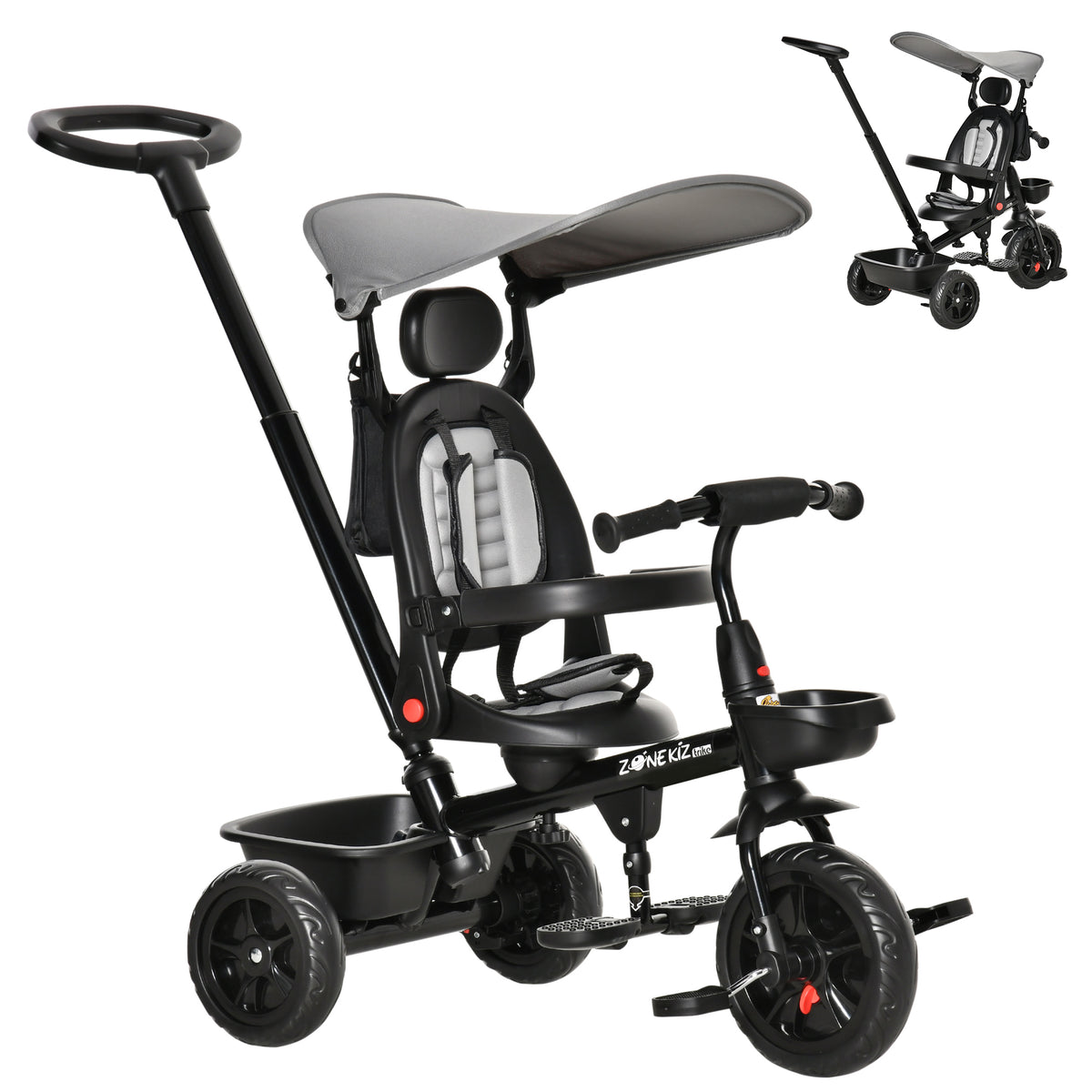 5-in-1 Growing Tricycle with Parent Handle