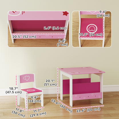 Conjunto de mesa y sillas para niños — Lote de 3