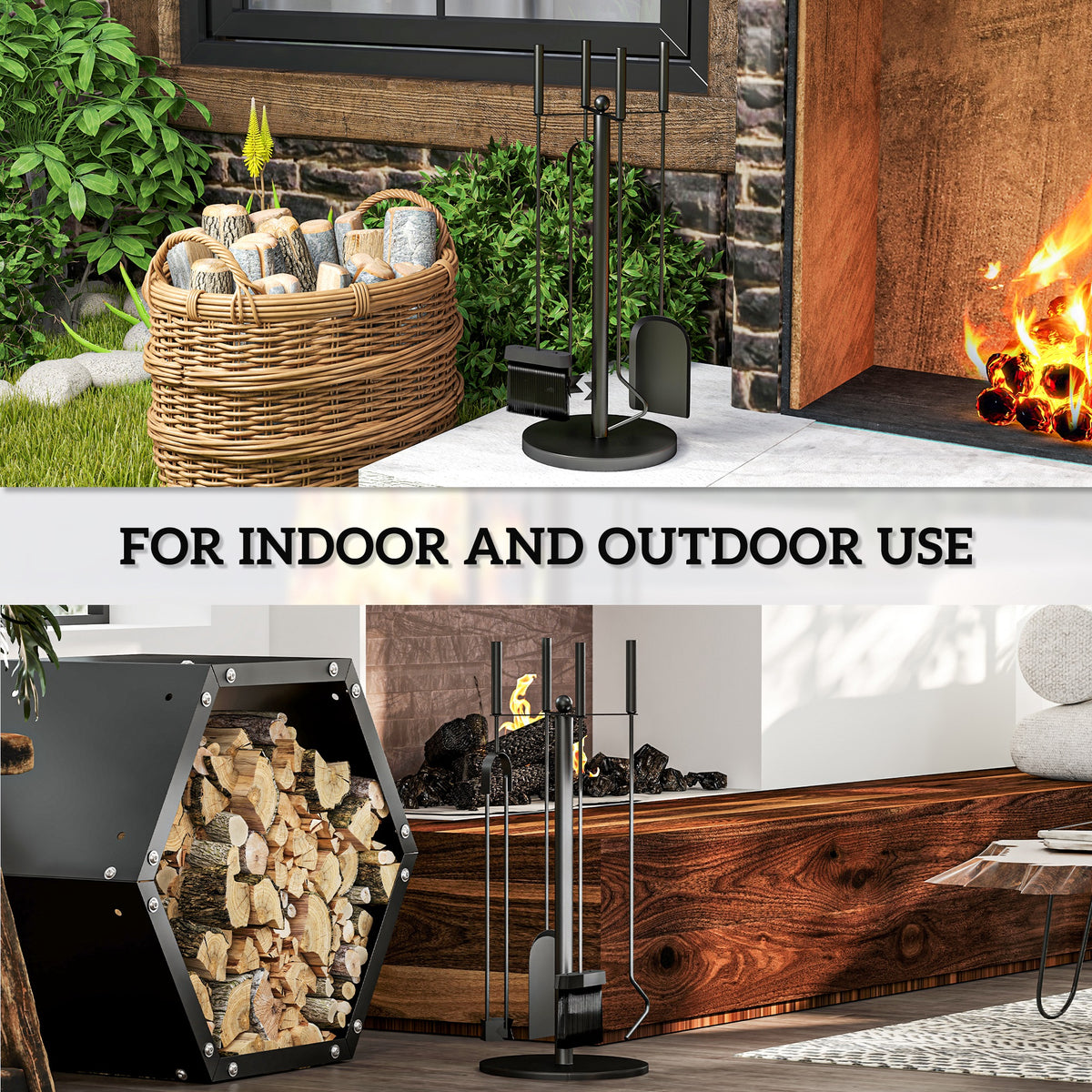 Fireplace Tools Set — Set of 5