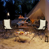 High Back Folding Camping Chairs with Cup Holder