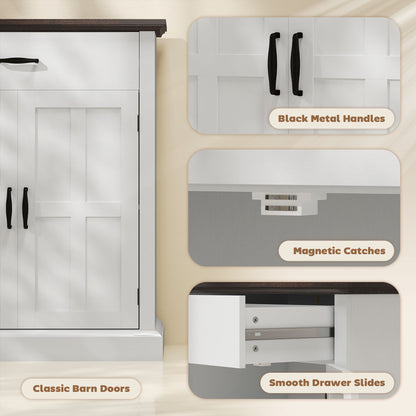 Aparador de cocina moderno con almacenamiento