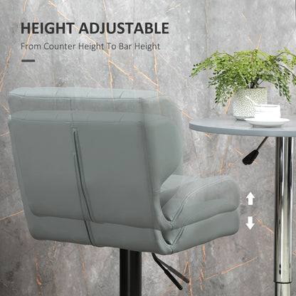 Swivel adjustable bar stools set of 2