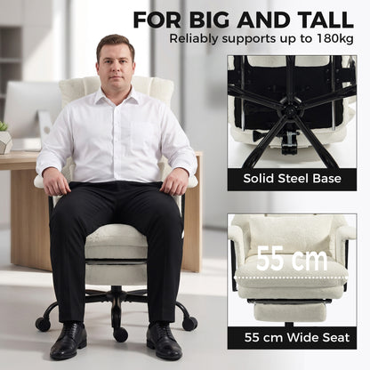 Silla de oficina robusta giratoria e inclinable