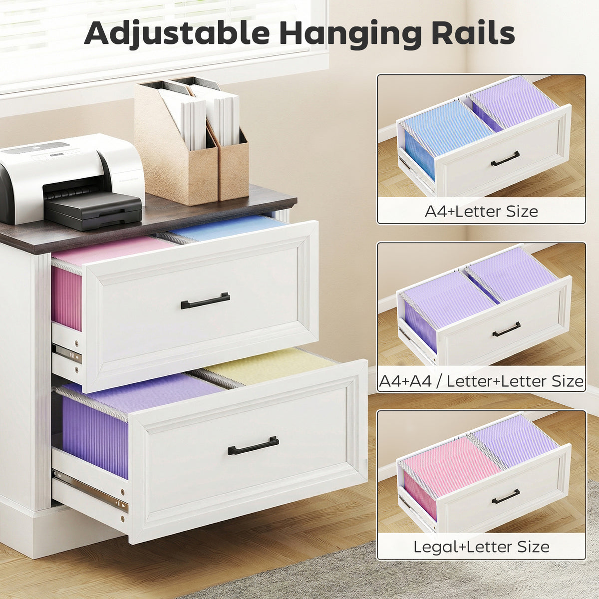 Lateral filing cabinet farmhouse style