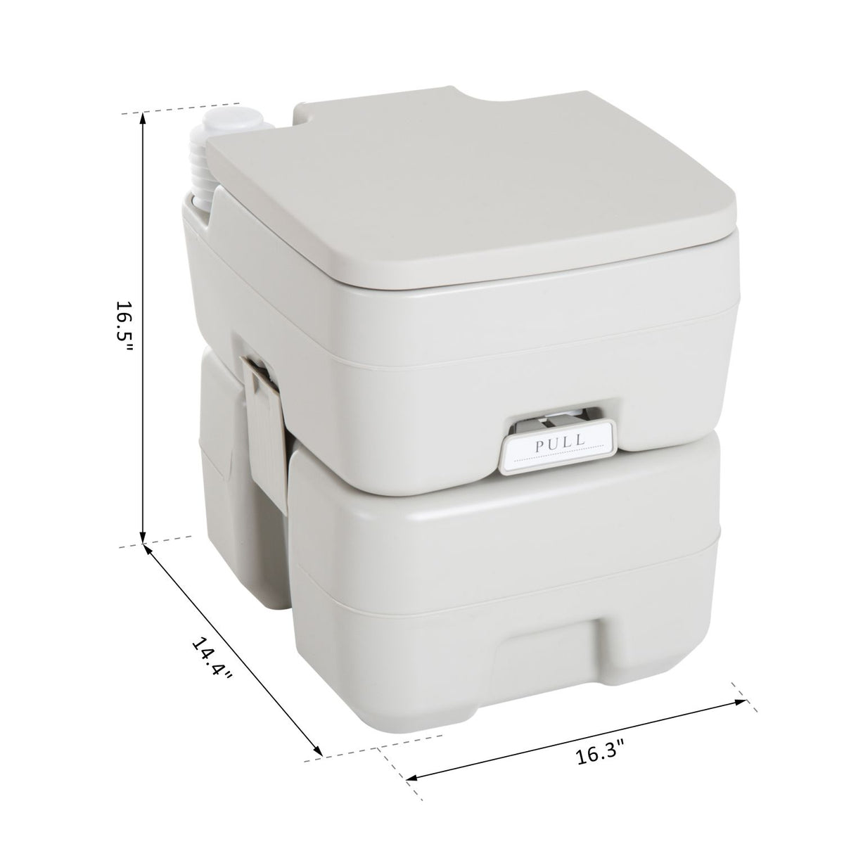 Portable Camping Toilet with Flush Tank 20 L