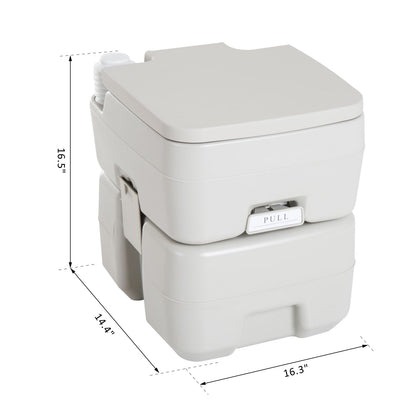 Portable Camping Toilet with Flush Tank 20 L