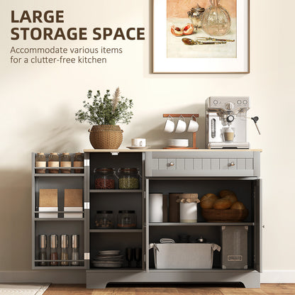 Modern Kitchen Sideboard Cabinet with Drawer and Adjustable Shelf