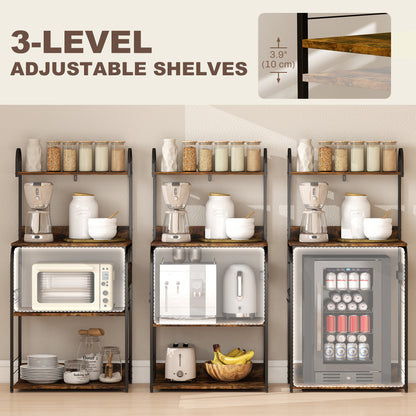 Baker's Rack with Charging Station — Rustic