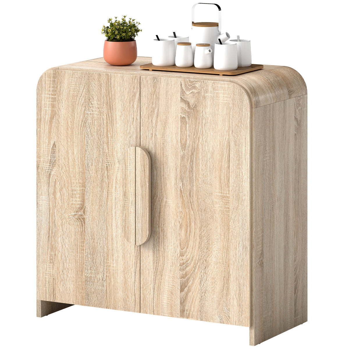 Aparador de cocina moderno con puertas de cierre suave