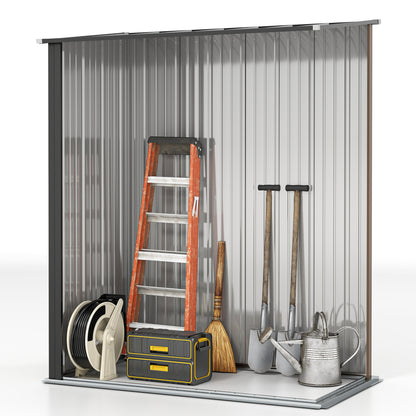 Galvanized Steel Storage Shed with Lockable Door