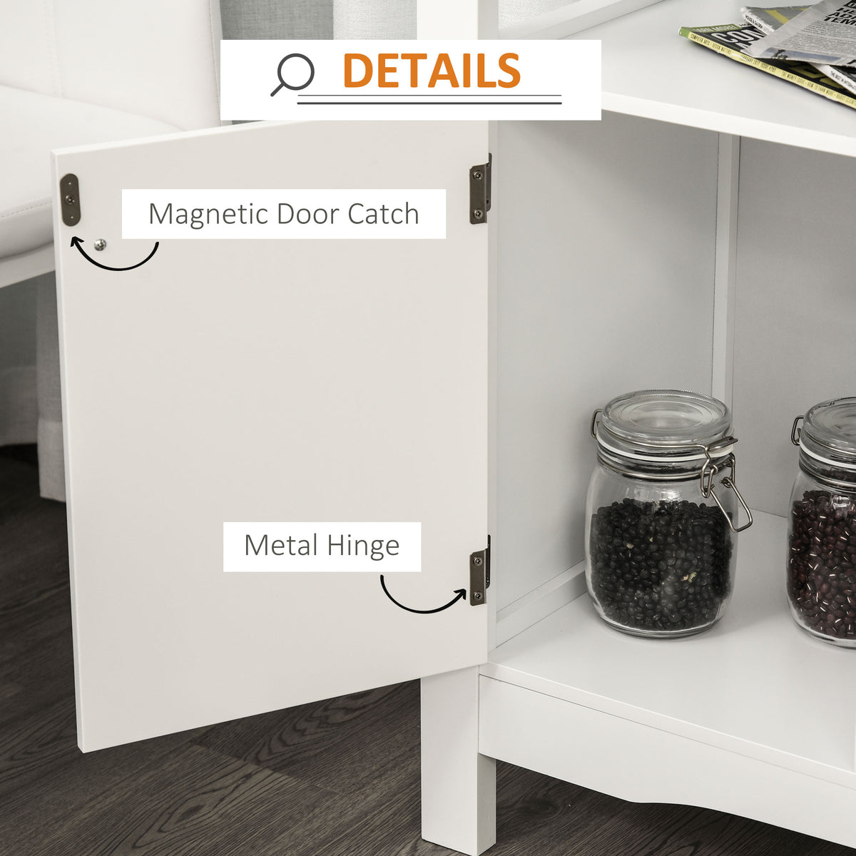 Modern kitchen buffet cabinet with wine rack